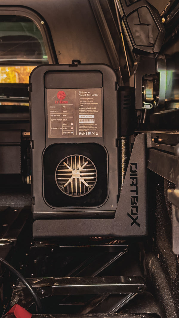 overland diesel heater mount