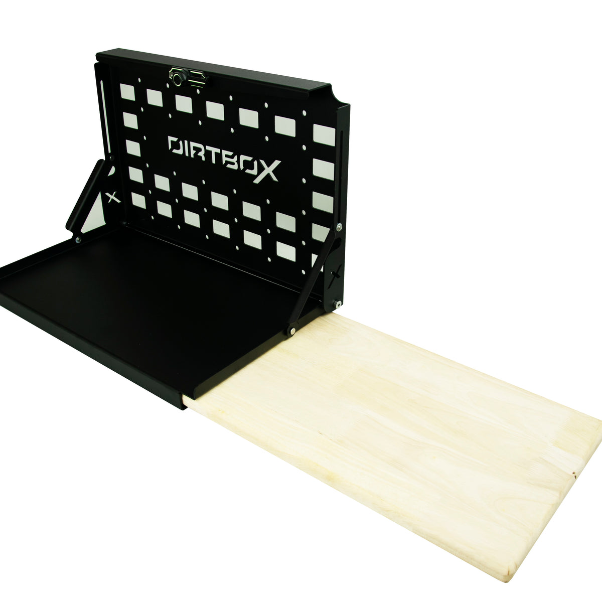 Molle Box Folding Camp Table with Cutting Board & Side Molle Box | Dirtbox Overland