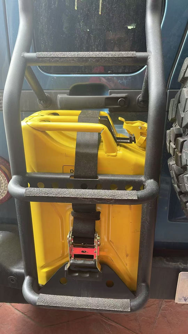 Ineos Grenadier Rear Ladder with Jerry Can Holder | No-Drill Aluminum Overland Accessory