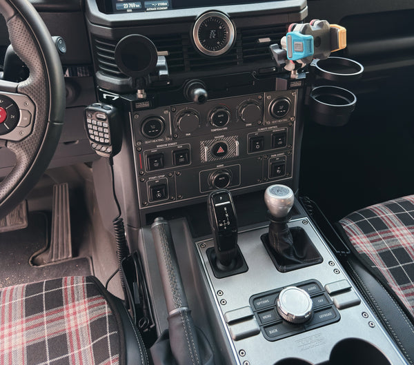 Mammoth Central Control Expansion Bracket — Vehicle-Specific Console Mount for INEOS Grenadier.