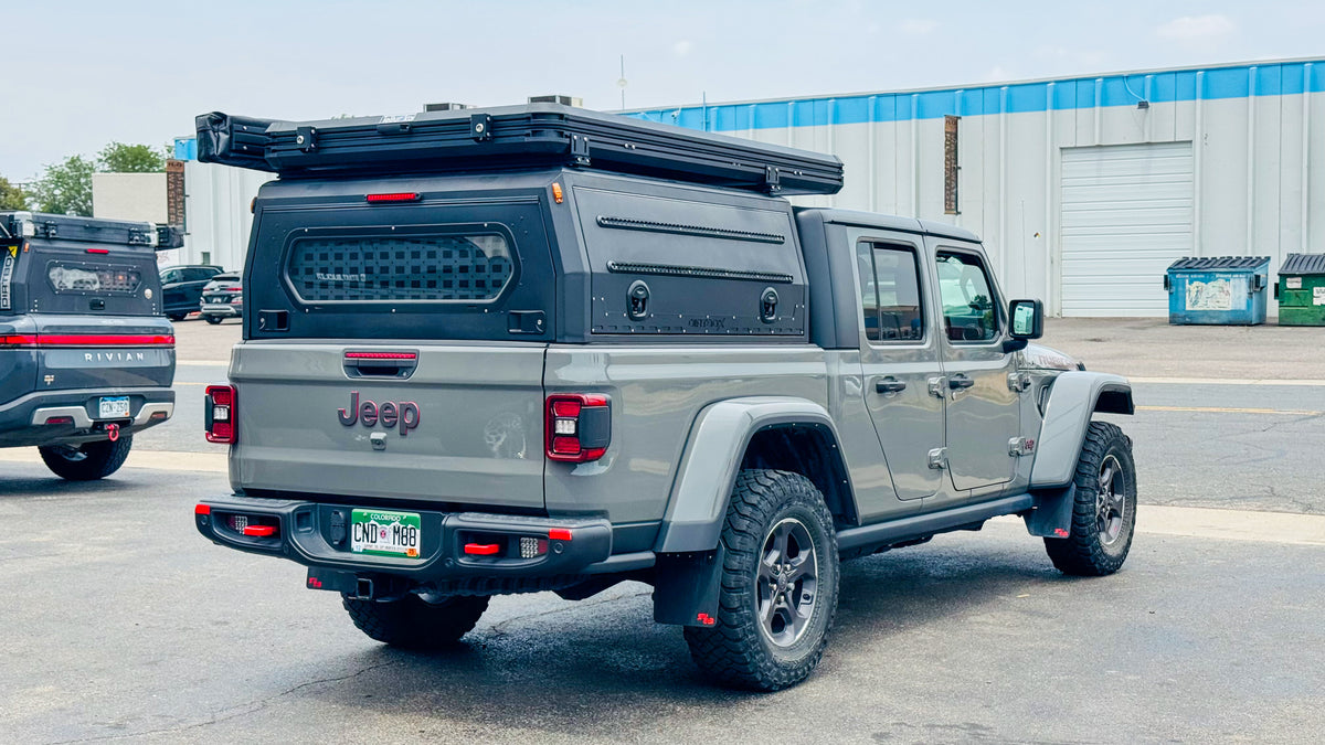 Topper Shell Gull Wing Truck Cap Topper & Overland Camper Shell for Work, Camping ...
