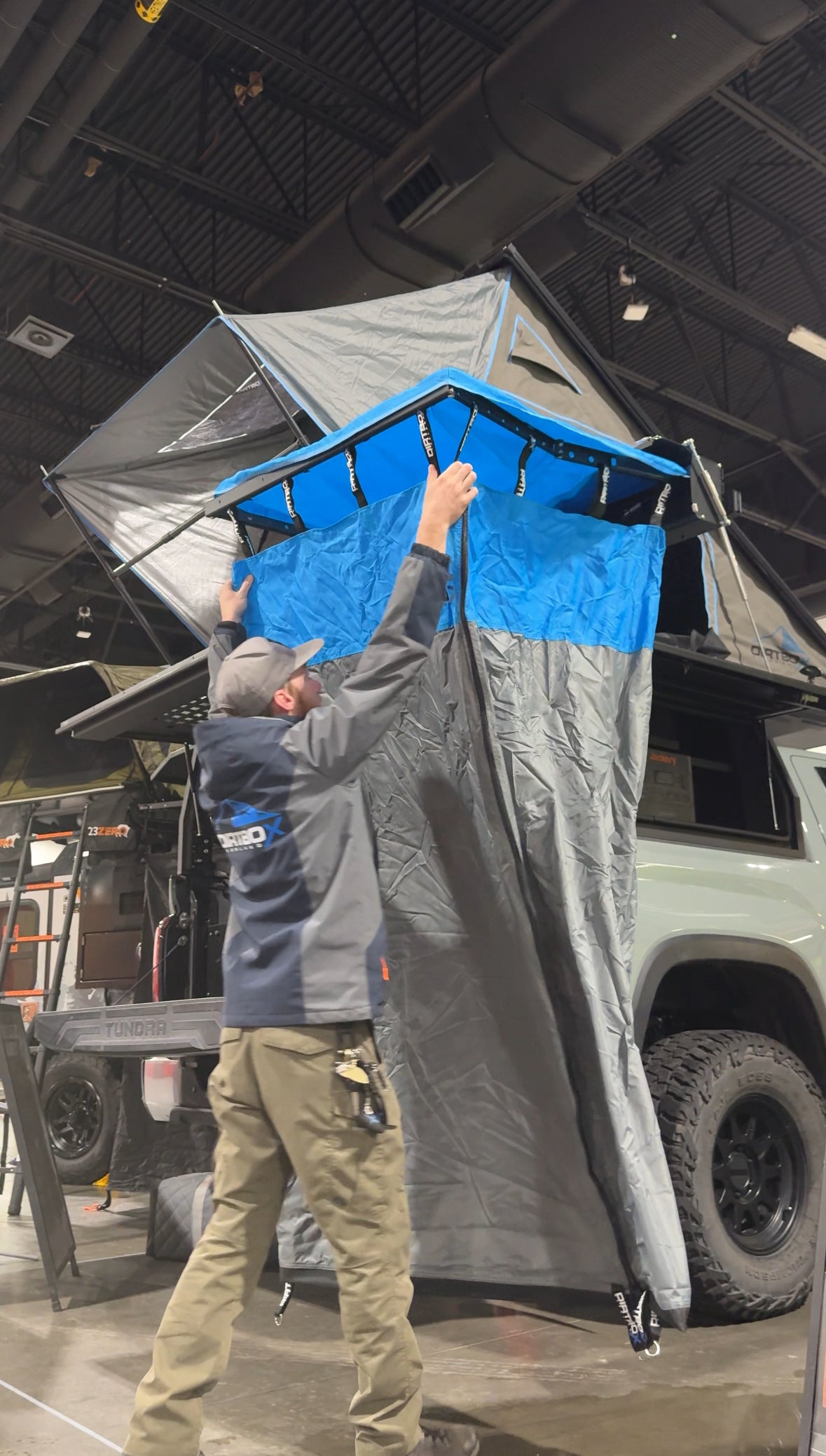shower tent awning Hard Shell Shower Awning with Privacy Room