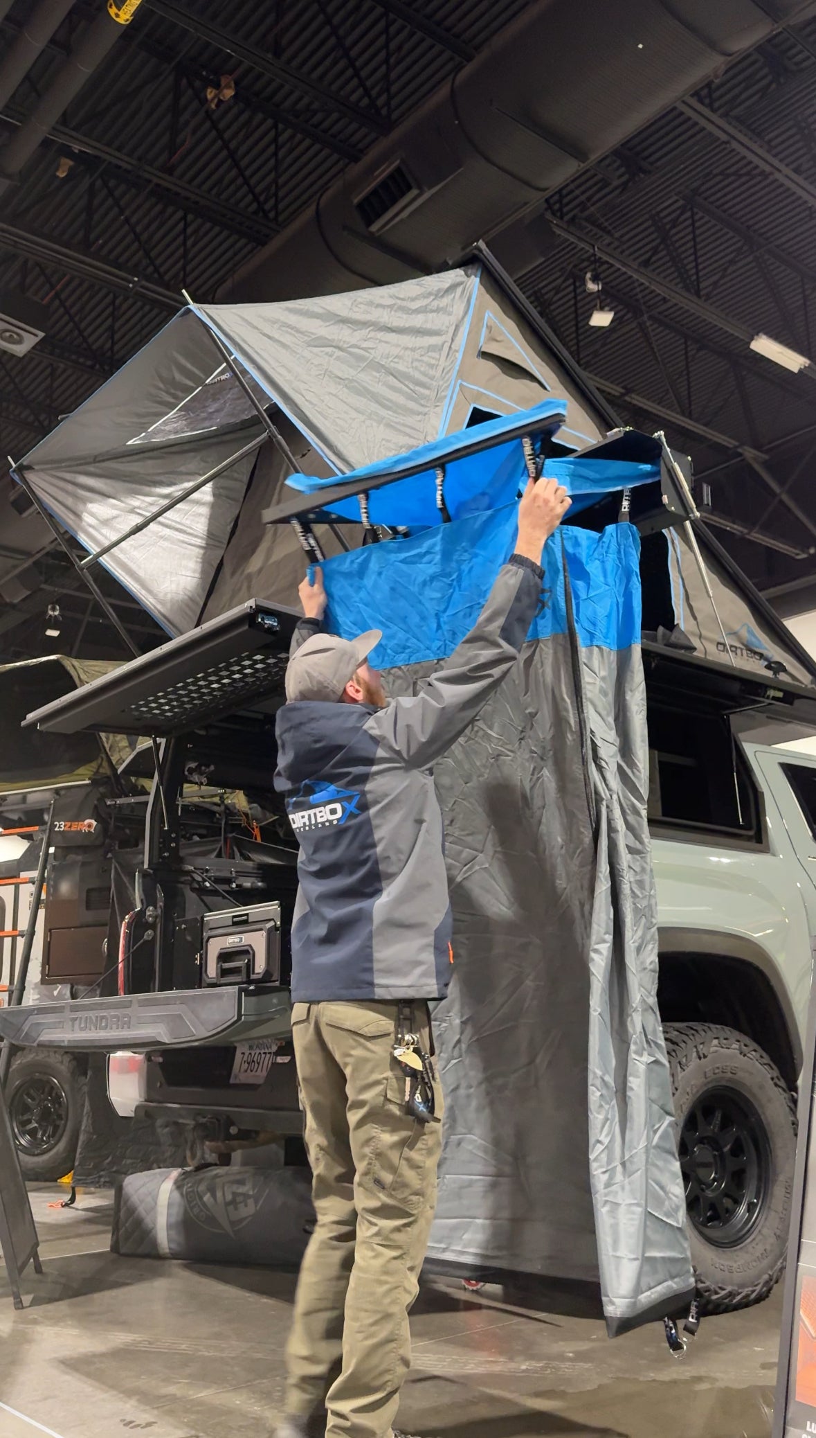 quicky shower tent ford nugget Camp Shower/Bathroom Awning & 90 Degree Swingout Bracket T-Track Installation