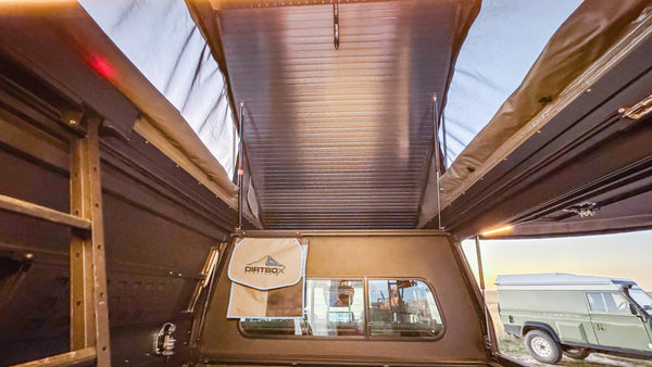 Dirtbox Canopy Camper – Modular Truck Camper Shell / Topper for Mid-Size & Full-Size Trucks (Tacoma, Tundra, F-150, Ram, Silverado)