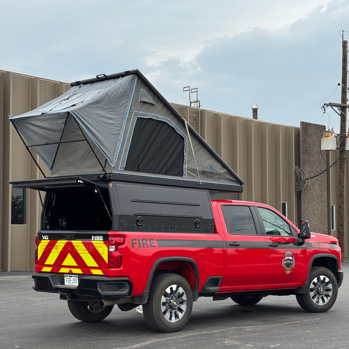 Shell Rvie Canopy Dirtbox Canopy Camper – Modular Truck Camper Shell / Topper for Mid ...