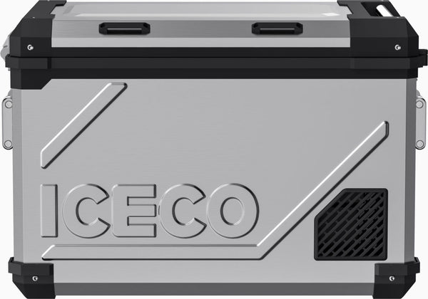 ICECO APL55 Dual Zone 58QT Portable Freezer Silver.