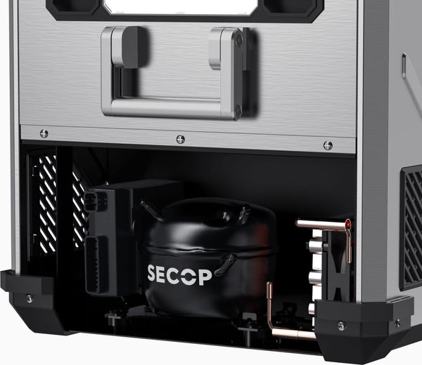 ICECO APL55 Dual Zone 58QT Portable Freezer Silver.
