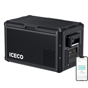 ICECO VL35ProS 37QT Single Zone 12V Fridge Freezer - Black.