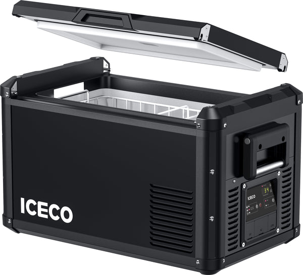 ICECO VL35ProS 37QT Single Zone 12V Fridge Freezer - Black.