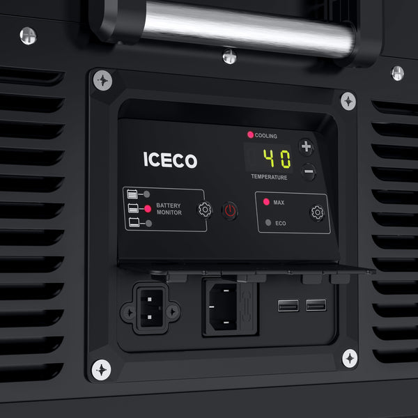ICECO VL35ProS 37QT Single Zone 12V Fridge Freezer - Black.