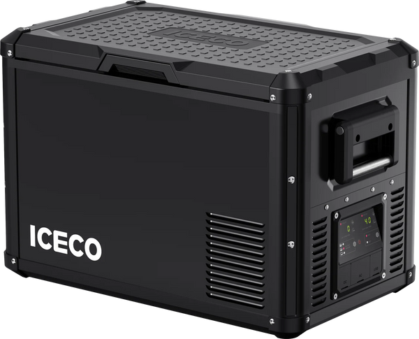 ICECO VL45ProD 45QT Dual Zone 12V Fridge Freezer - Black.