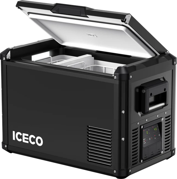 ICECO VL45ProD 45QT Dual Zone 12V Fridge Freezer - Black.