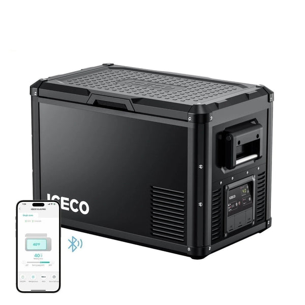 ICECO VL45ProS 47QT Single Zone 12V Fridge Freezer - Black.