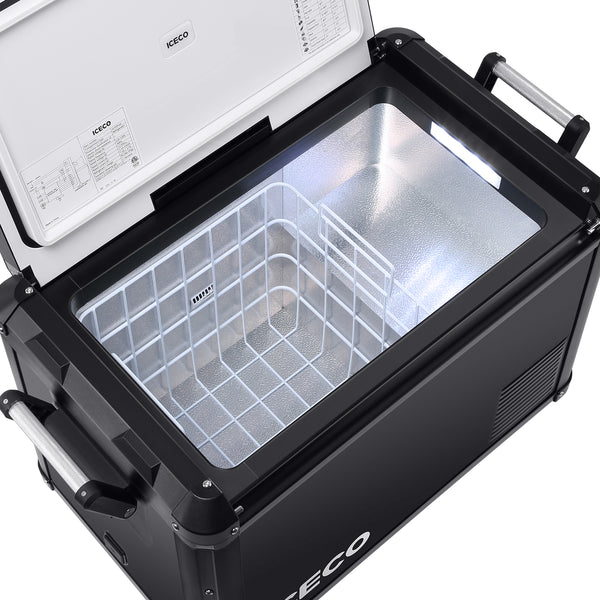 ICECO VL45ProS 47QT Single Zone 12V Fridge Freezer - Black.