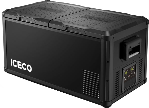 ICECO VL75ProD 79QT Dual Zone 12V Fridge Freezer - Black.