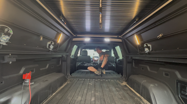 GMC Sierra EV & Chevy Silverado EV Pass-Through Canopy Camper.