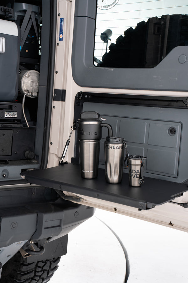 Mammoth Tailgate Counter — Vehicle-Specific Fold-Down Prep Table for INEOS Grenadier.