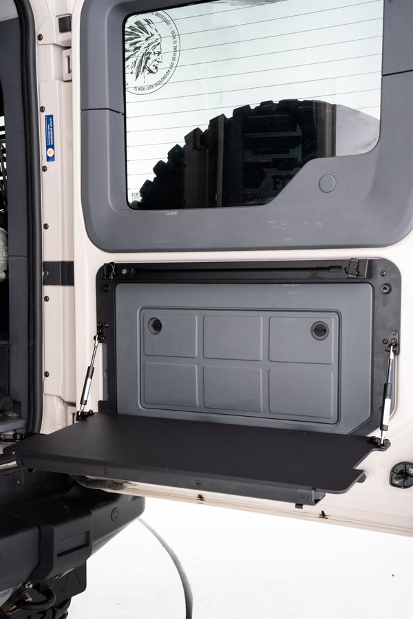 Mammoth Tailgate Counter — Vehicle-Specific Fold-Down Prep Table for INEOS Grenadier.
