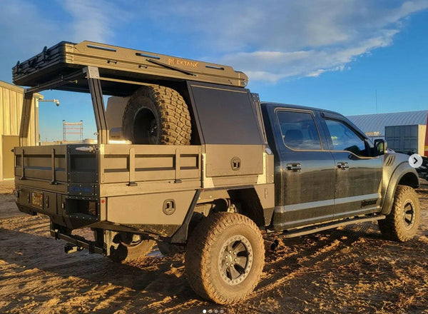 f150 flatbed tray camper halfbox