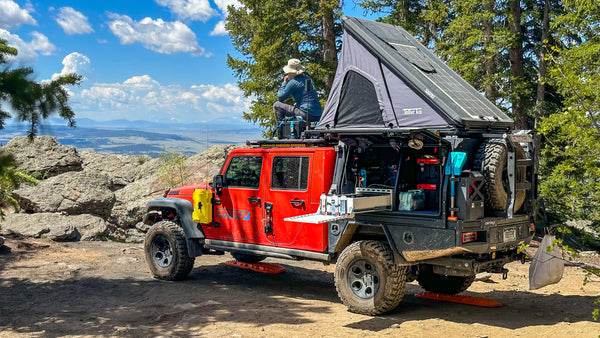 jeep truck flatbed tray camper