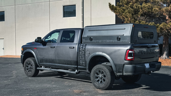 Ram Power Wagon aluminum topper cap by Dirtbox Overland, overland truck shell for 2500 series